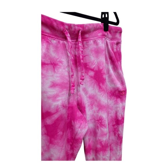 Champion Tie Dye Pink Drawstring Jogger Sweatpants - Picture 2 of 4